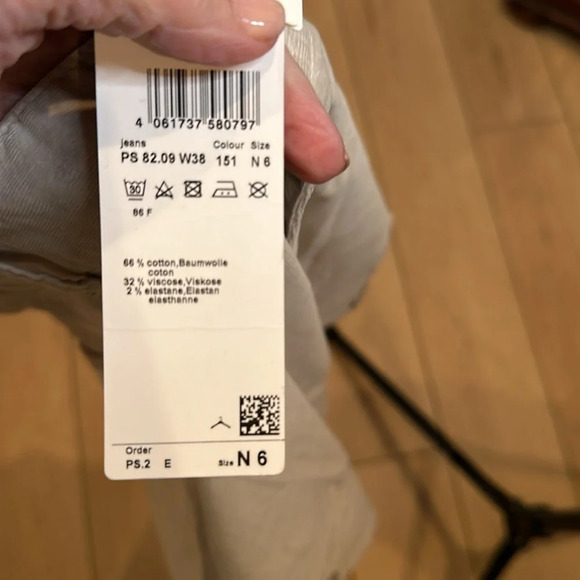 MARC CAIN SPORT CARGO WOMENS ZIPPER AT ANKLE VELVET MICRO CORDURY NEW WITH TAGS - Picture 13 of 14